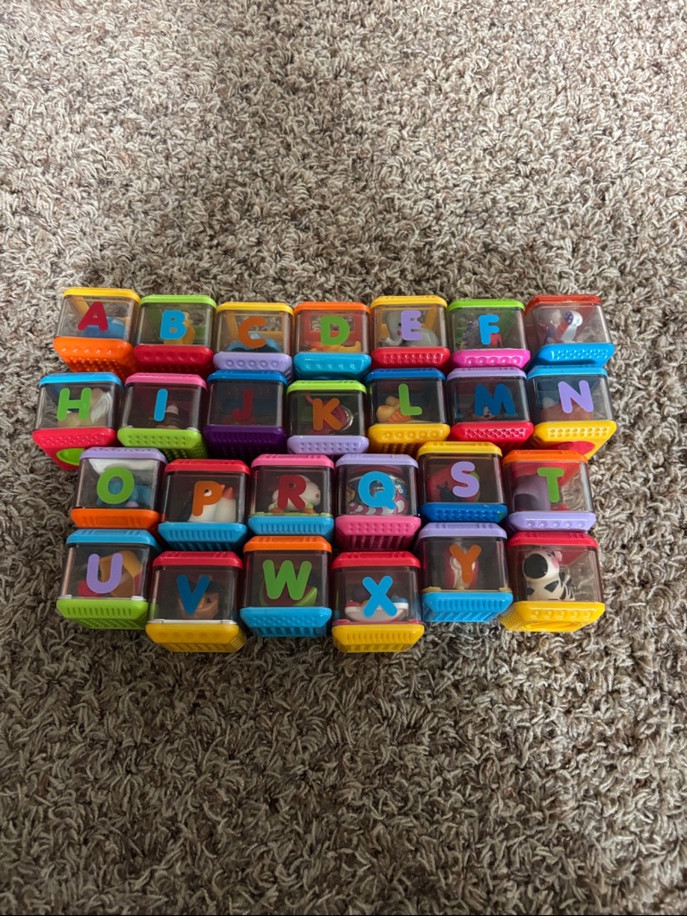 vintage Fisher-Price Peek-a-Blocks Alphabet Blocks